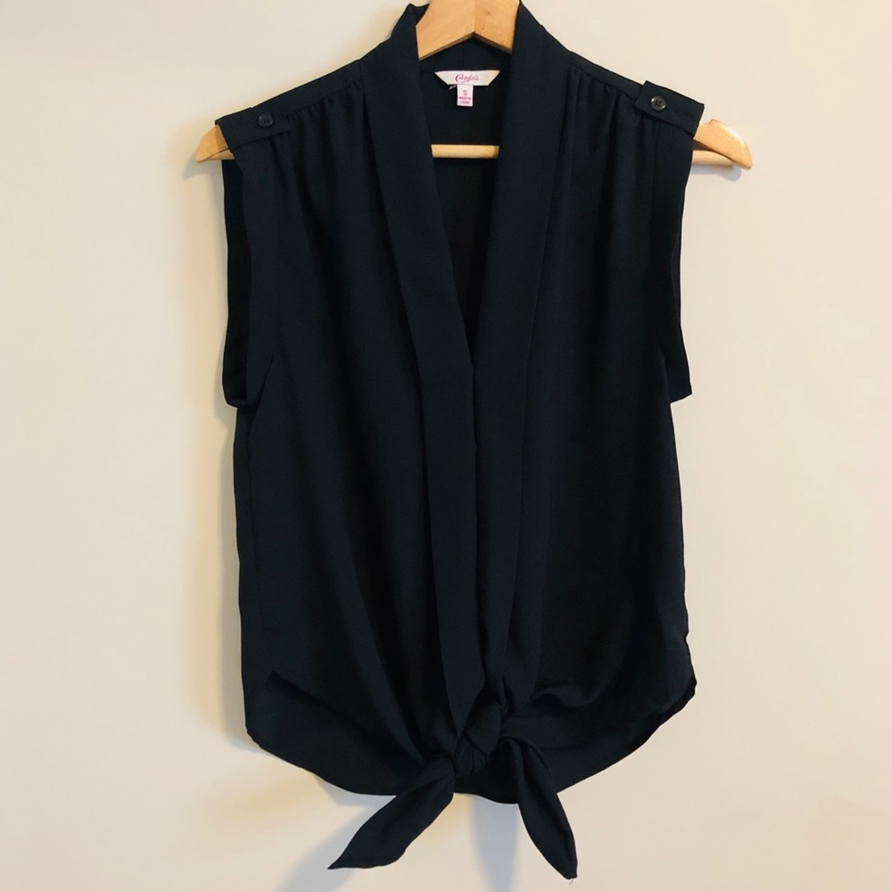 Candie’s Front Tie Blouse (S)